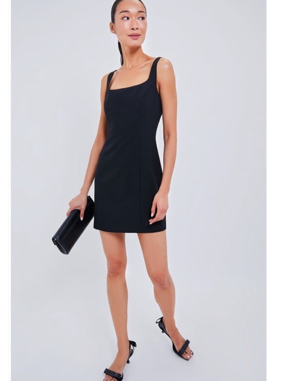 Tuckernuck Hyacinth House Dress Holly Golightly Mini in Black